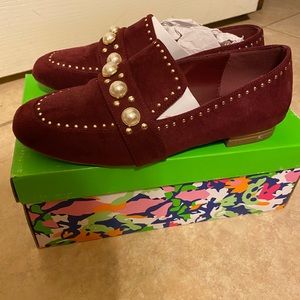 Wine colored shoes